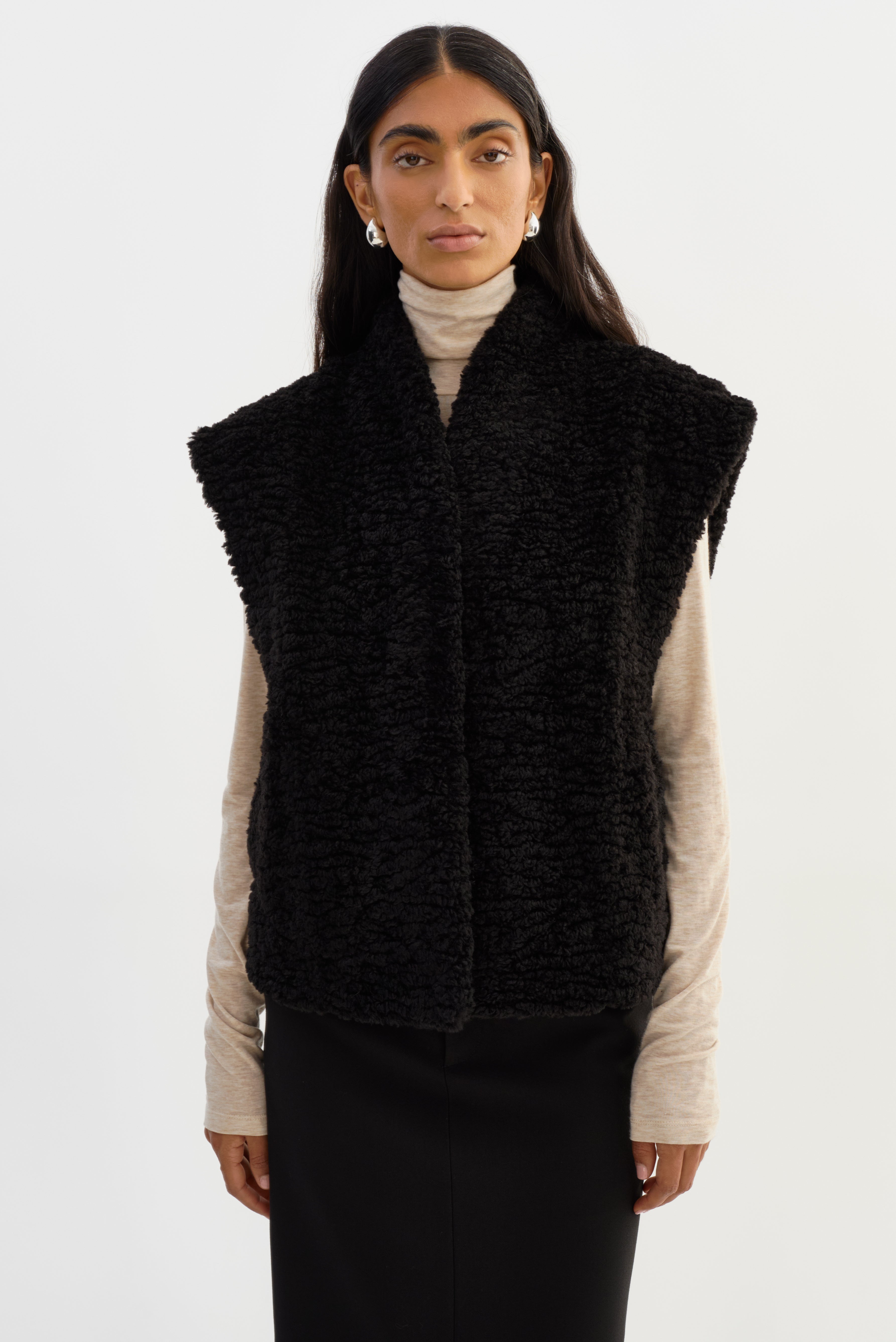 DUA | Gilet réversible en fausse fourrure