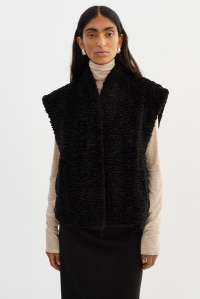 DUA | Gilet réversible en fausse fourrure