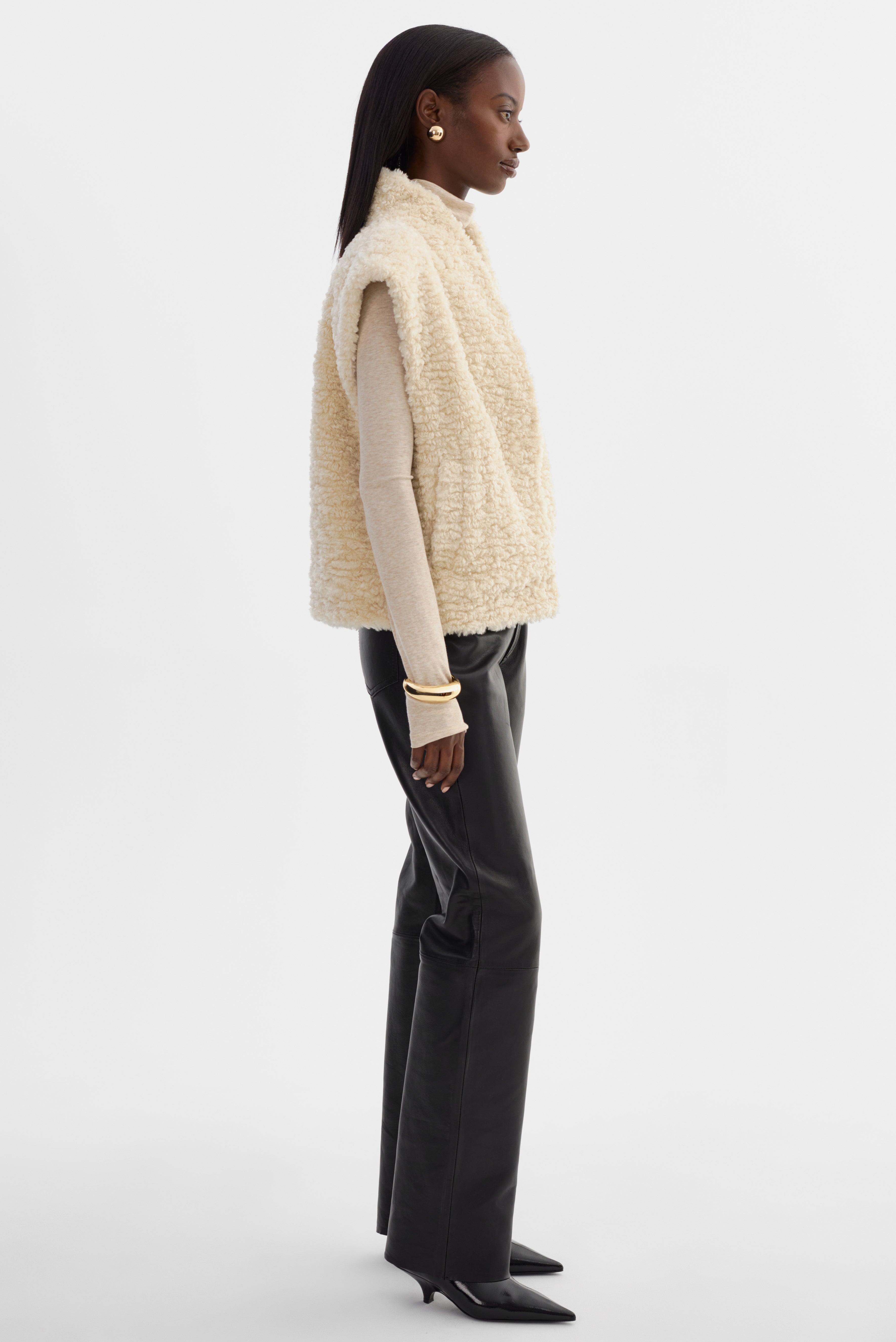 DUA | Gilet réversible en fausse fourrure