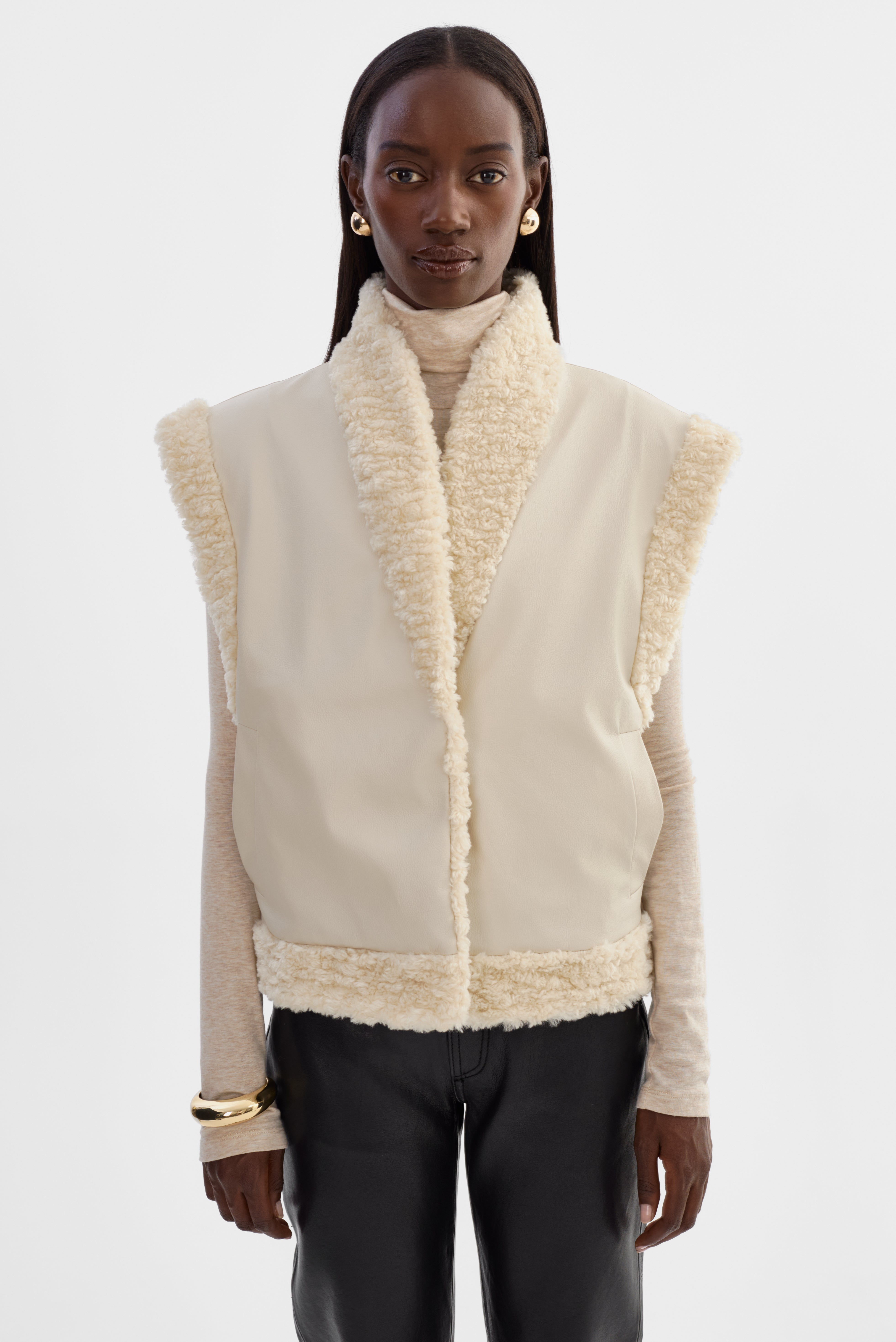 DUA | Gilet réversible en fausse fourrure