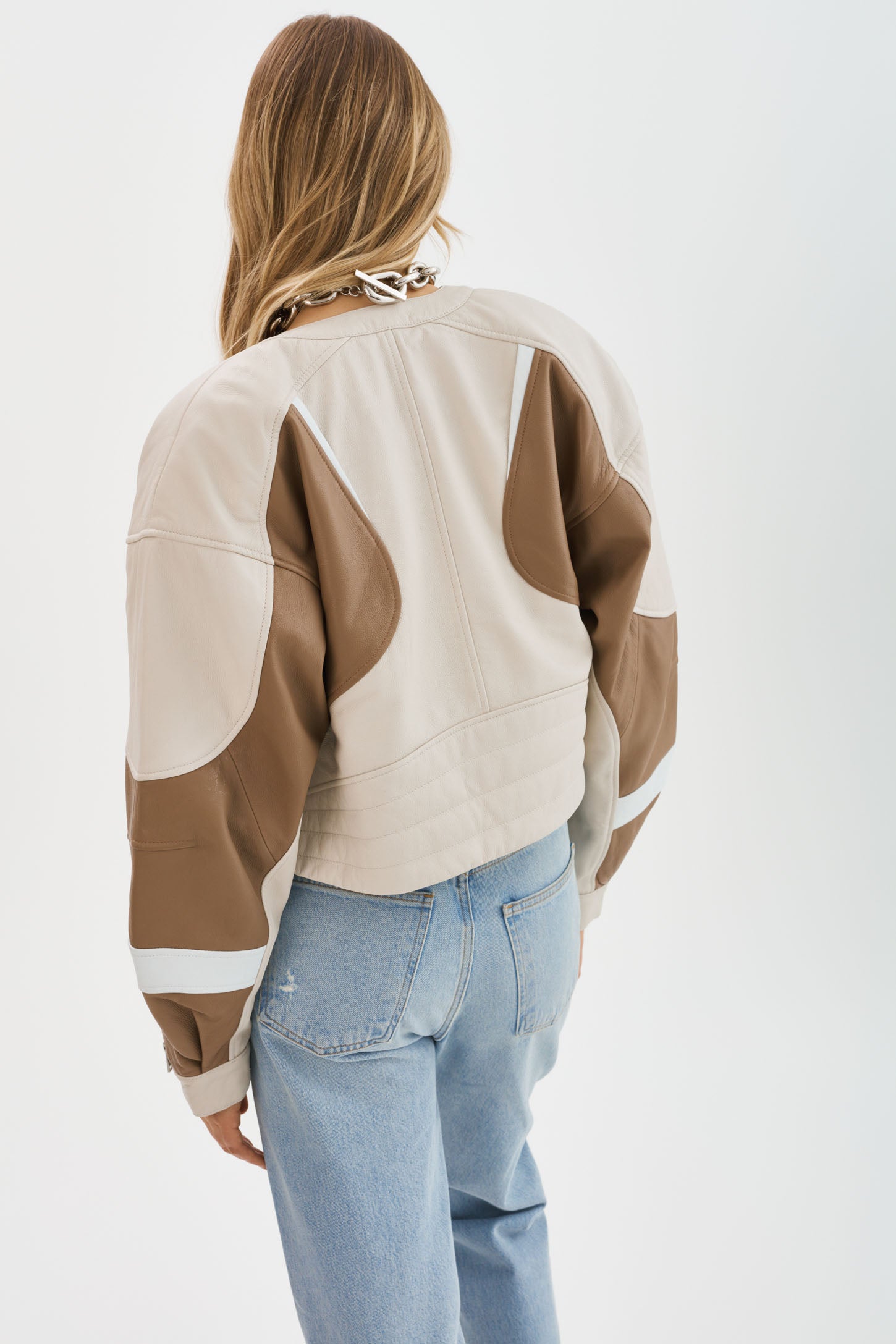 Lamarque leather racer clearance jacket