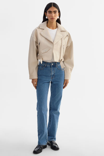 DYLAN | 80's Leather Biker Jacket