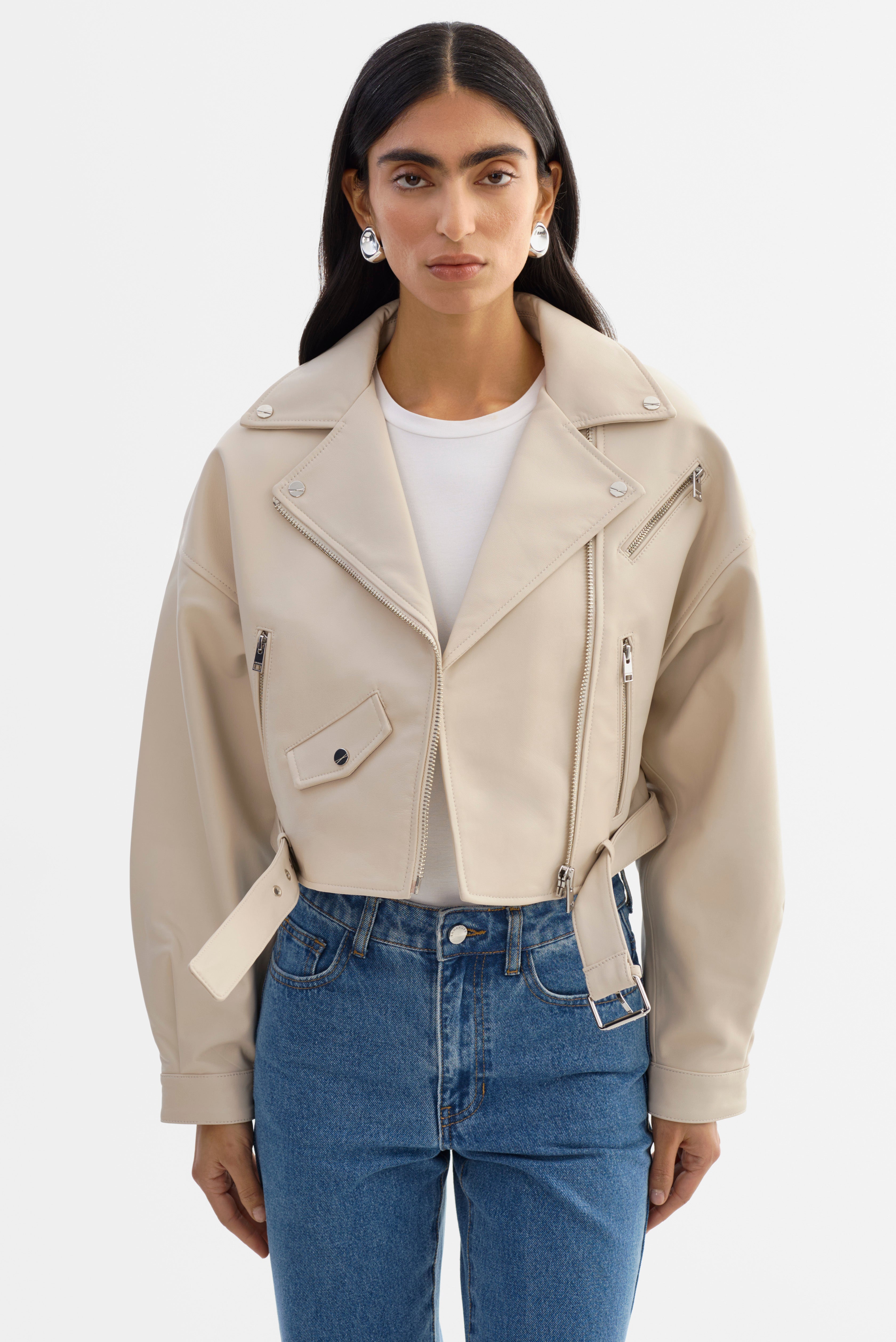 DYLAN | 80's Leather Biker Jacket
