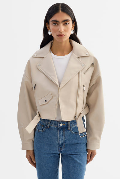 DYLAN | 80's Leather Biker Jacket