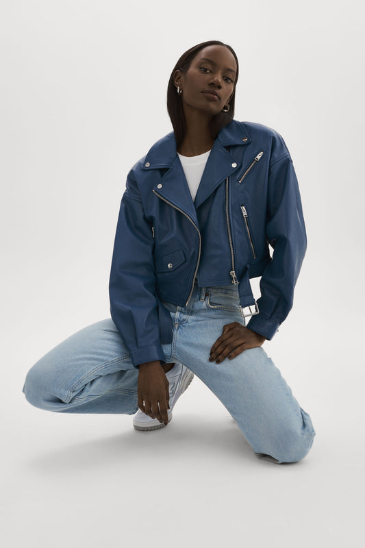DYLAN | Veste de motard en cuir des années 80