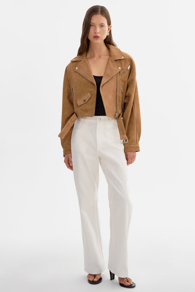 DYLAN | 80's Suede Biker Jacket