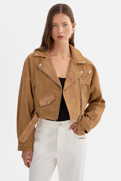 DYLAN | 80's Suede Biker Jacket