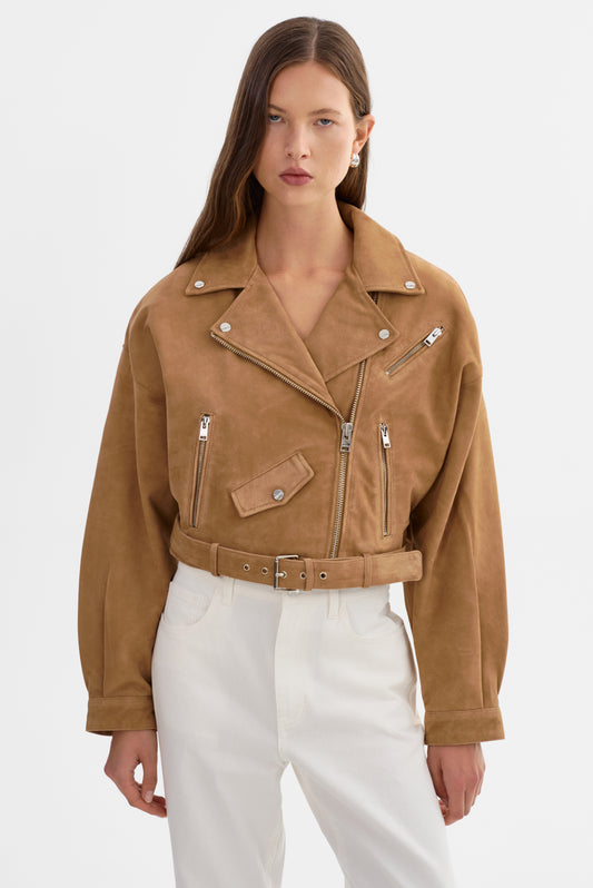 DYLAN | 80's Suede Biker Jacket