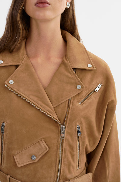 DYLAN | 80's Suede Biker Jacket