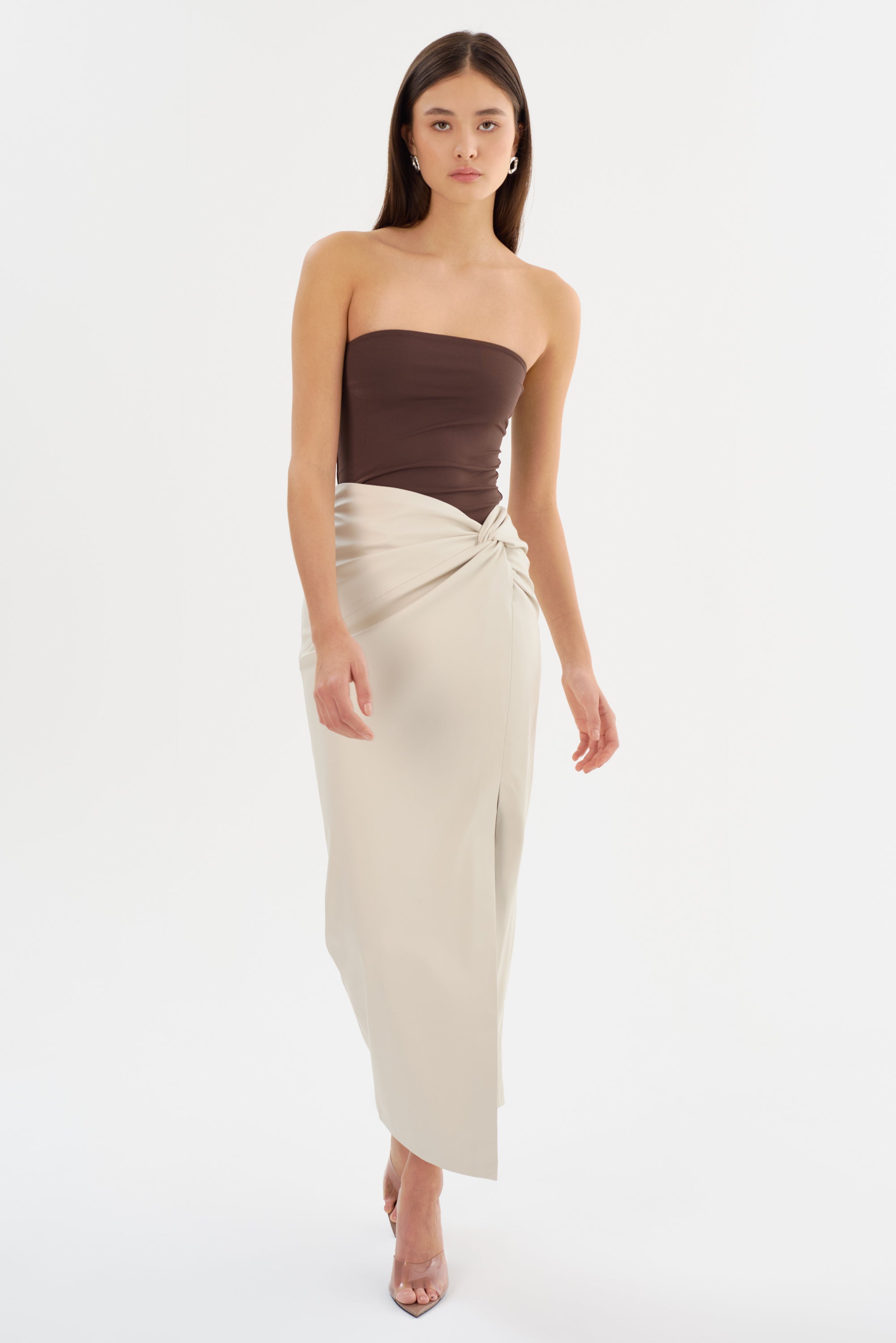 EILEEN | Faux Leather Maxi Skirt