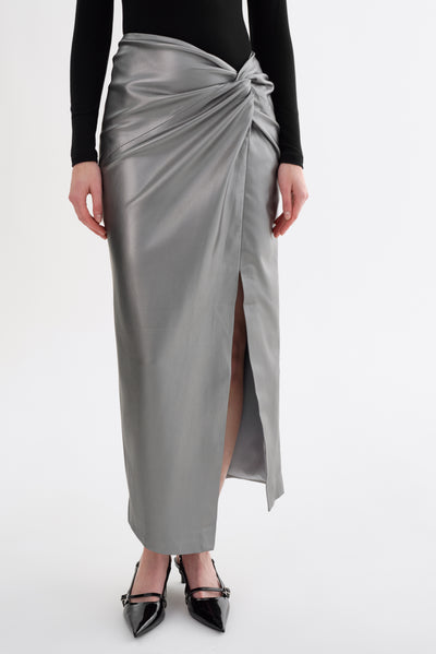 EILEEN | Faux Leather  Maxi Skirt