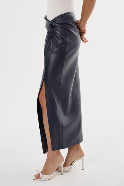 EILEEN | Faux Leather  Maxi Skirt