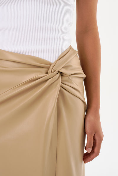 EILEEN | Faux Leather  Maxi Skirt