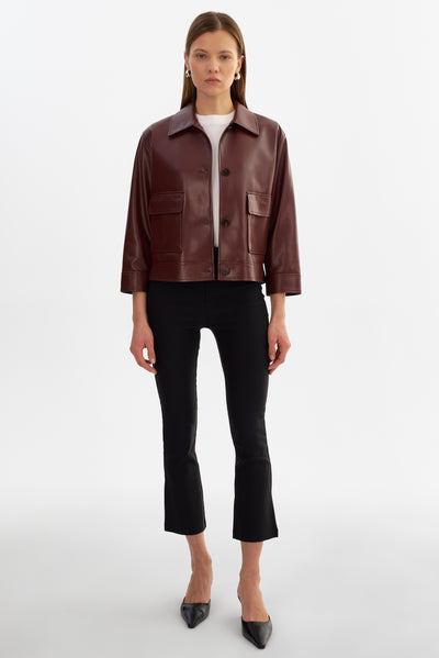 ELARA | Faux Leather Jacket