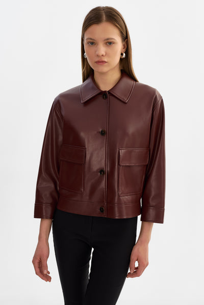 ELARA | Faux Leather Jacket