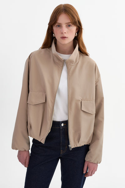 ELINDA | Funnel Neck Jacket