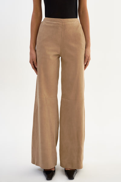 ELISE | Wide-Leg Suede Pants