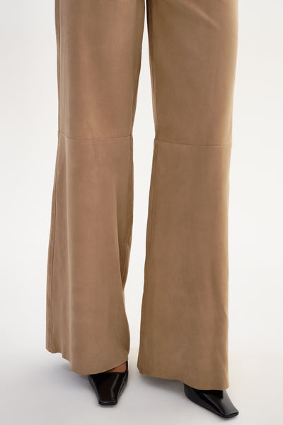 ELISE | Wide-Leg Suede Pants
