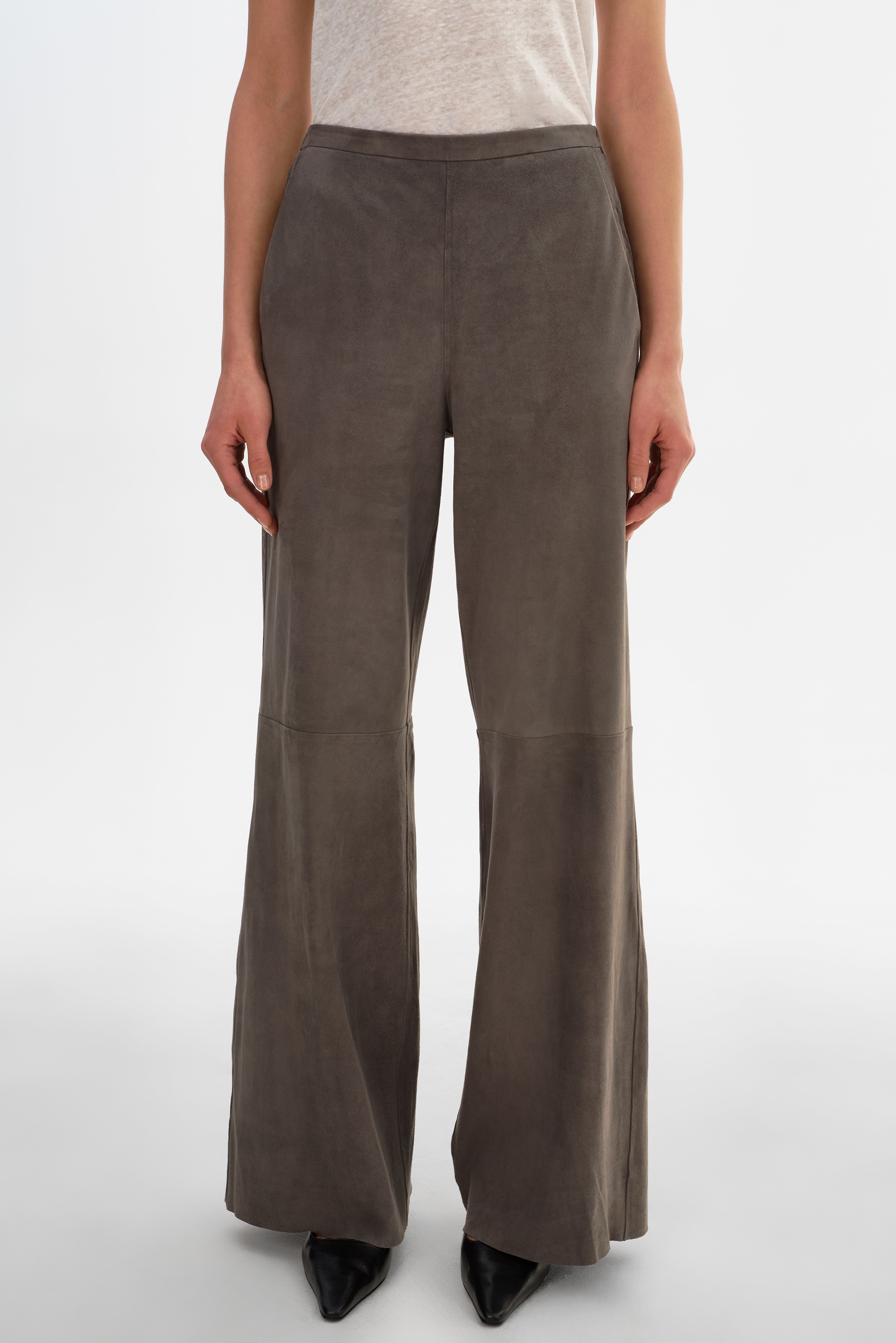 ELISE | Wide-Leg Suede Pants