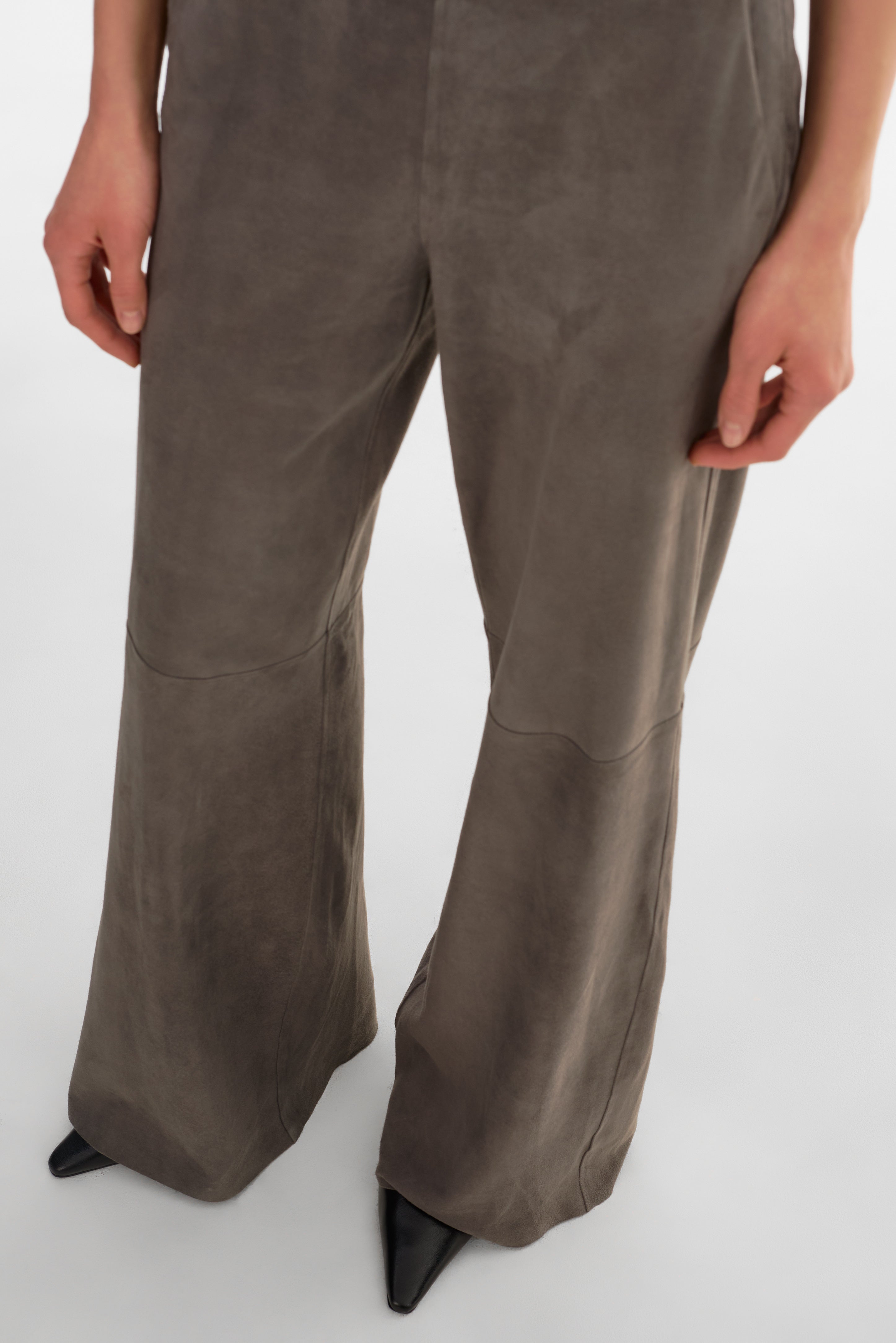 ELISE | Wide-Leg Suede Pants