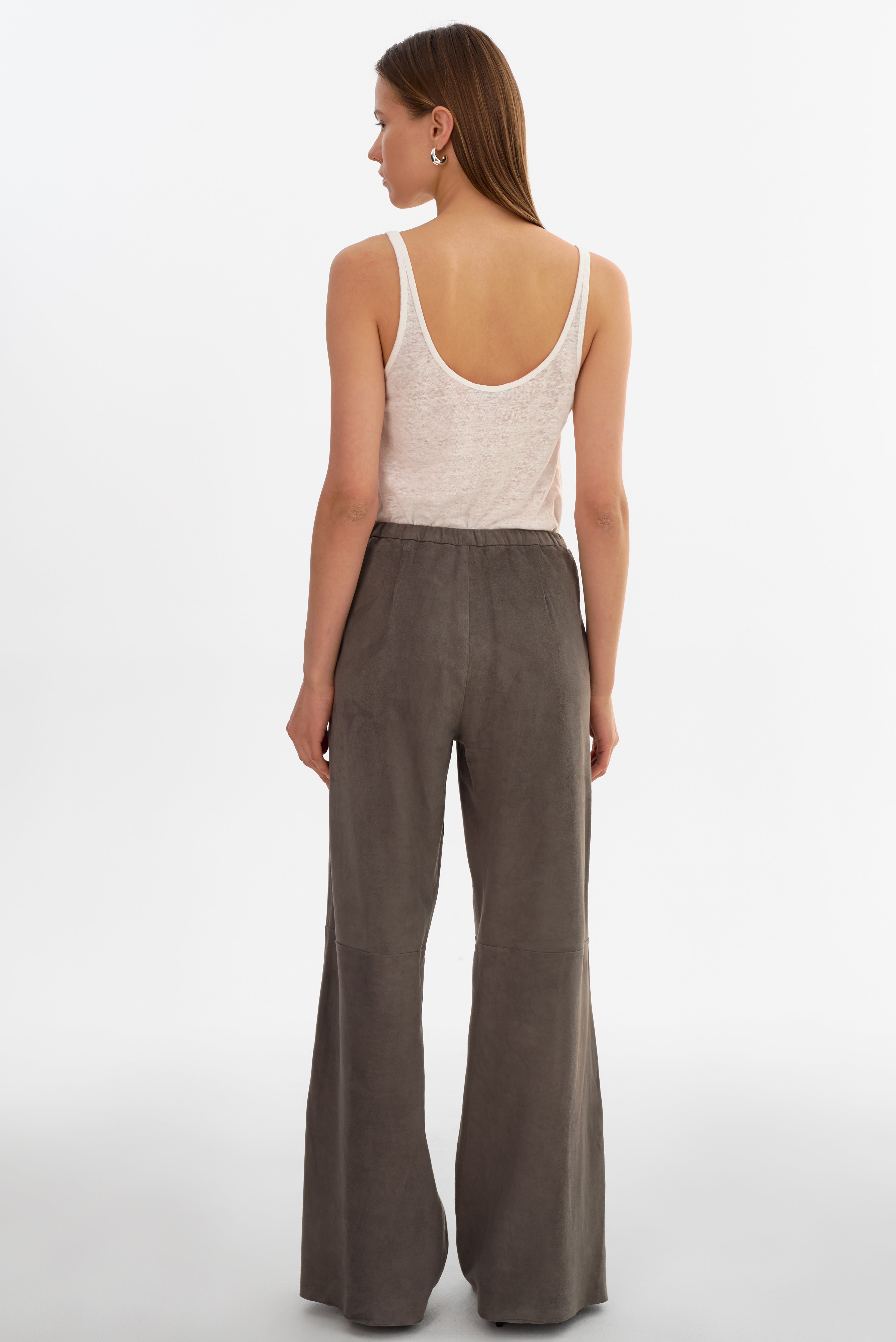 ELISE | Wide-Leg Suede Pants
