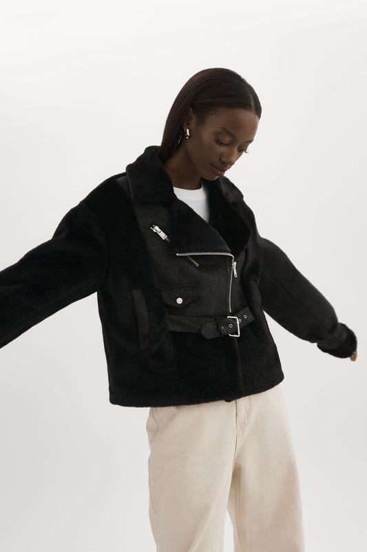 ELODY | Veste en fausse fourrure