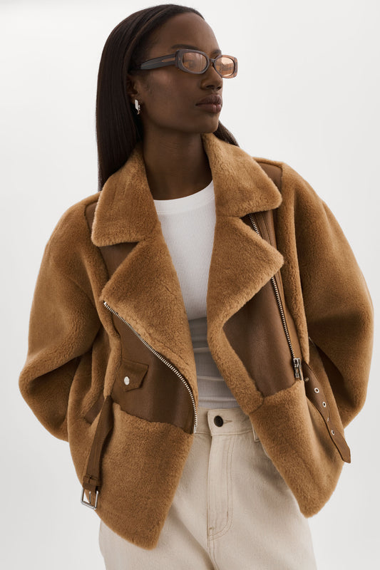 ELODY | Veste en fausse fourrure