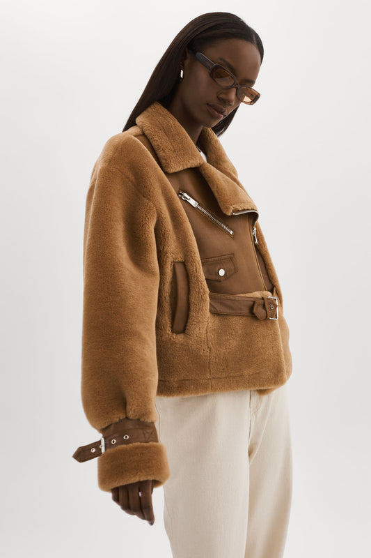 ELODY | Veste en fausse fourrure