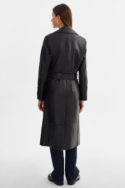 ERMA | Leather Trench Coat