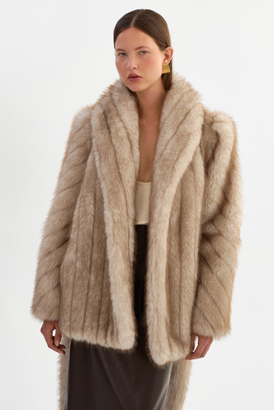 ESCARRA | Faux Fur Coat