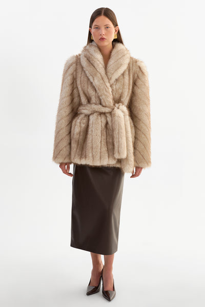ESCARRA | Faux Fur Coat