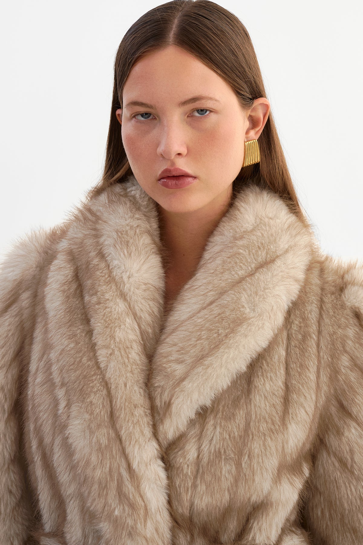 ESCARRA | Manteau en fausse fourrure