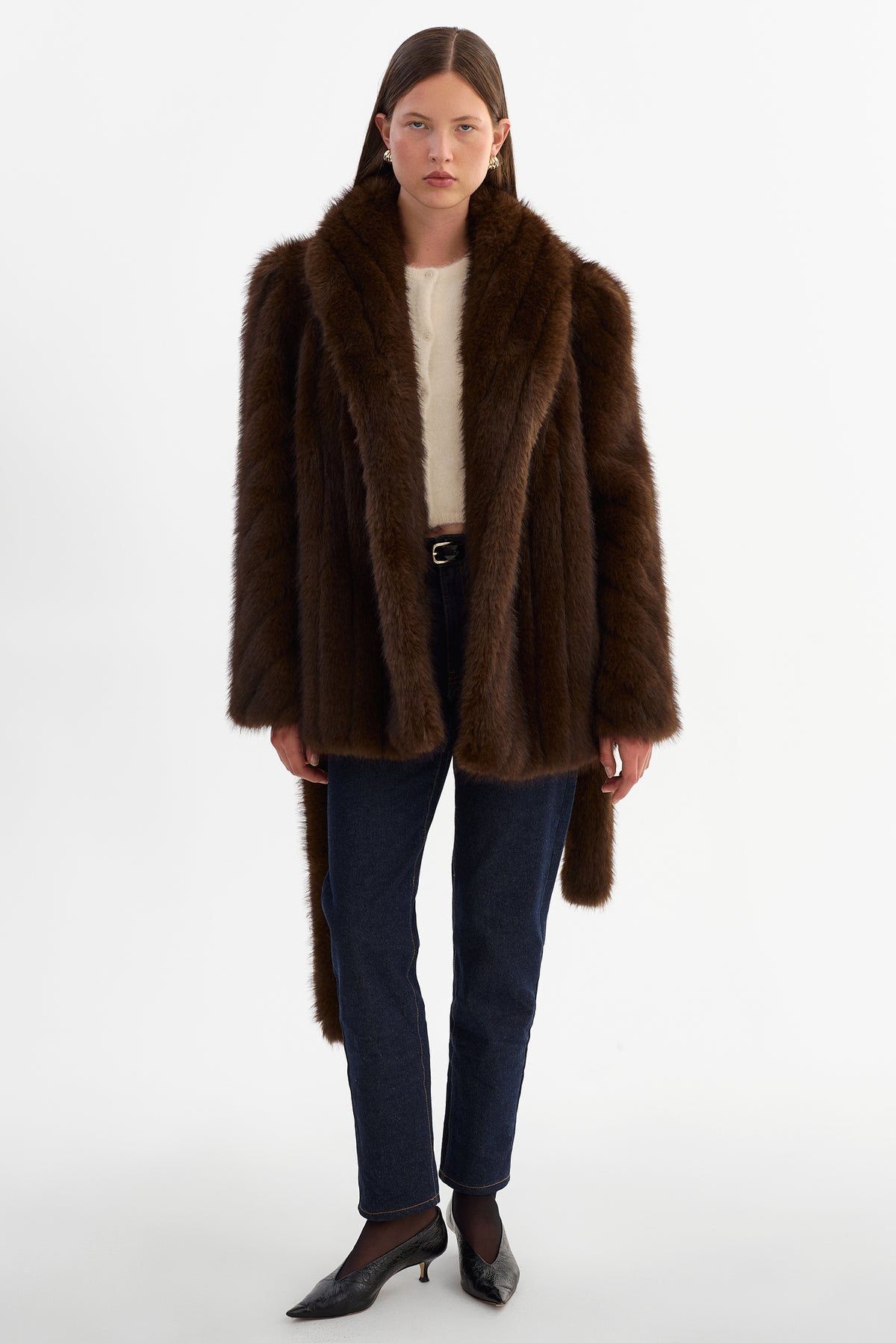 ESCARRA | Manteau en fausse fourrure