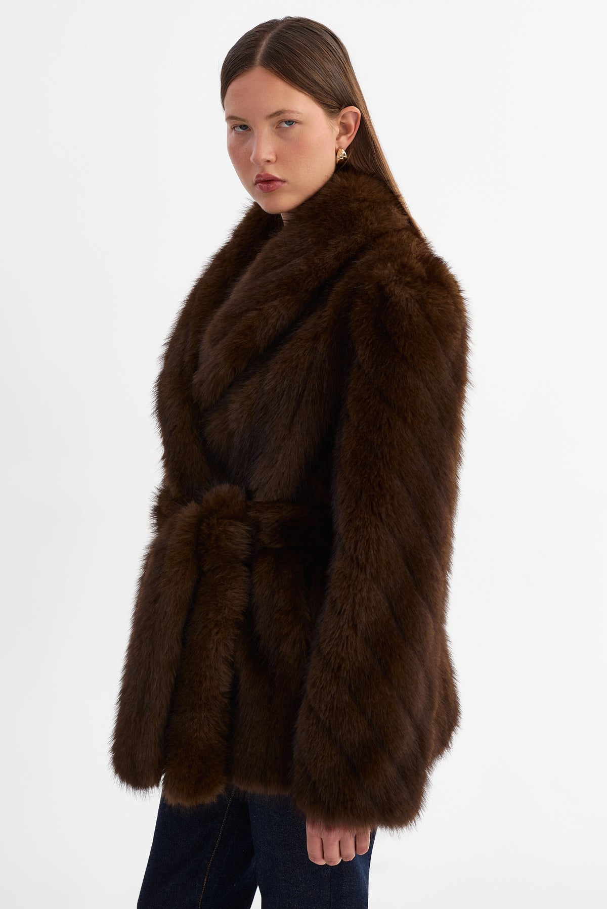 ESCARRA | Manteau en fausse fourrure
