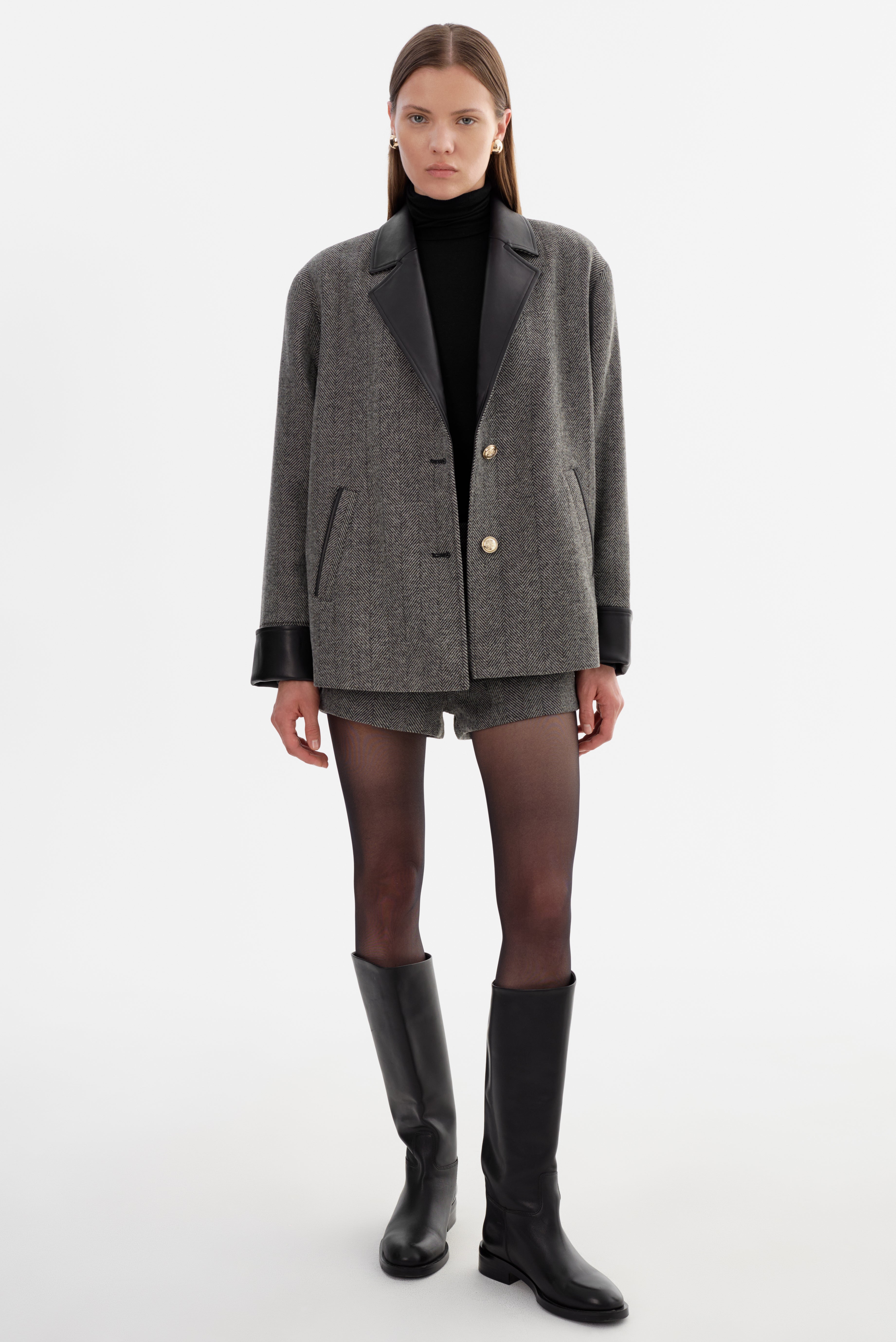 EVIE | Herringbone Blazer