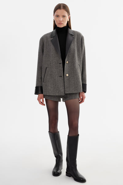 EVIE | Herringbone Blazer