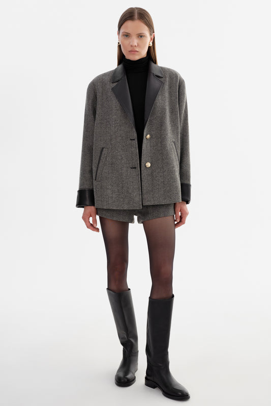 EVIE | Herringbone Blazer