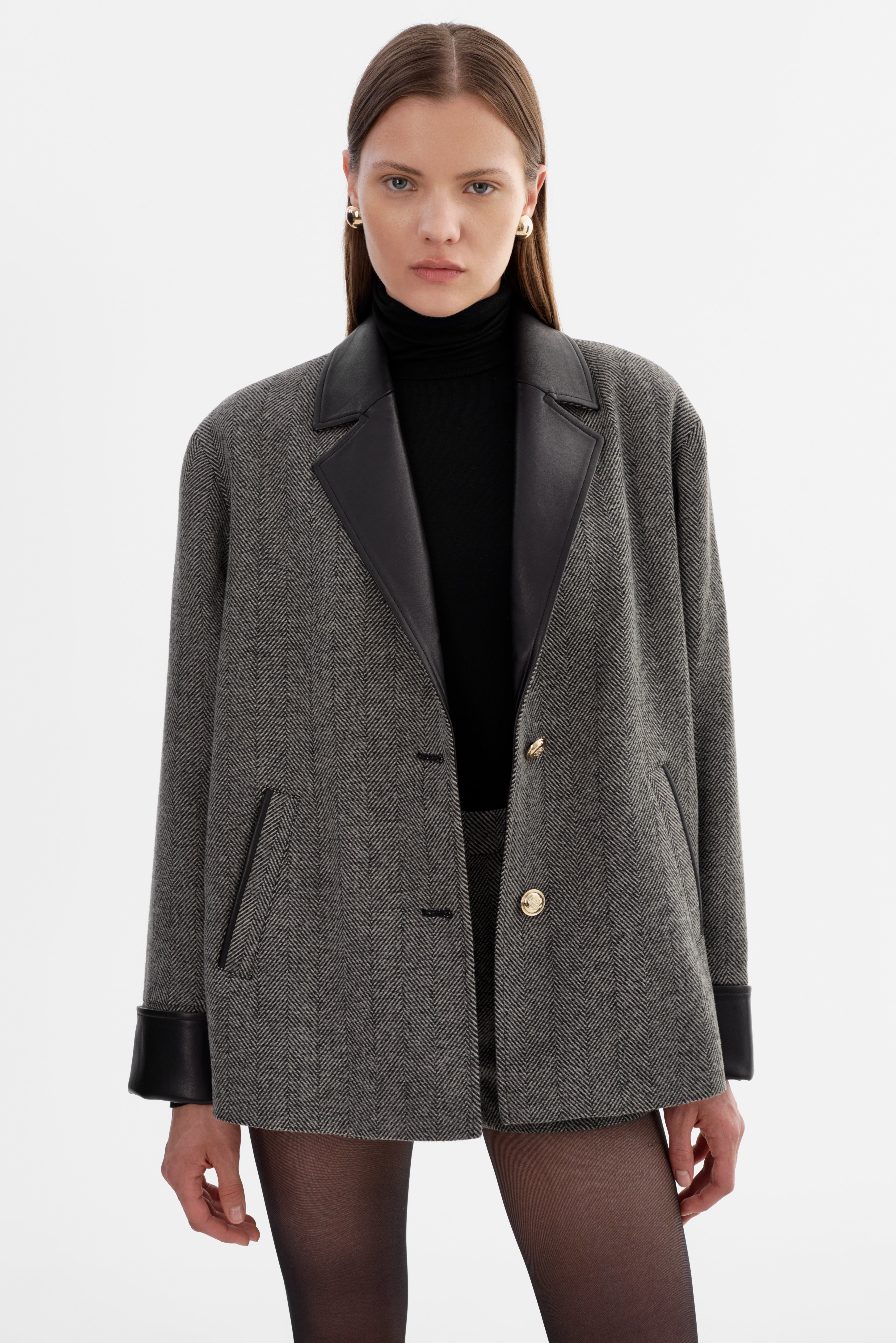 EVIE | Herringbone Blazer