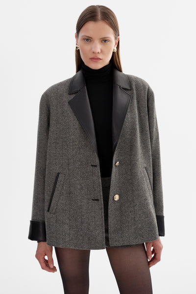 EVIE | Herringbone Blazer