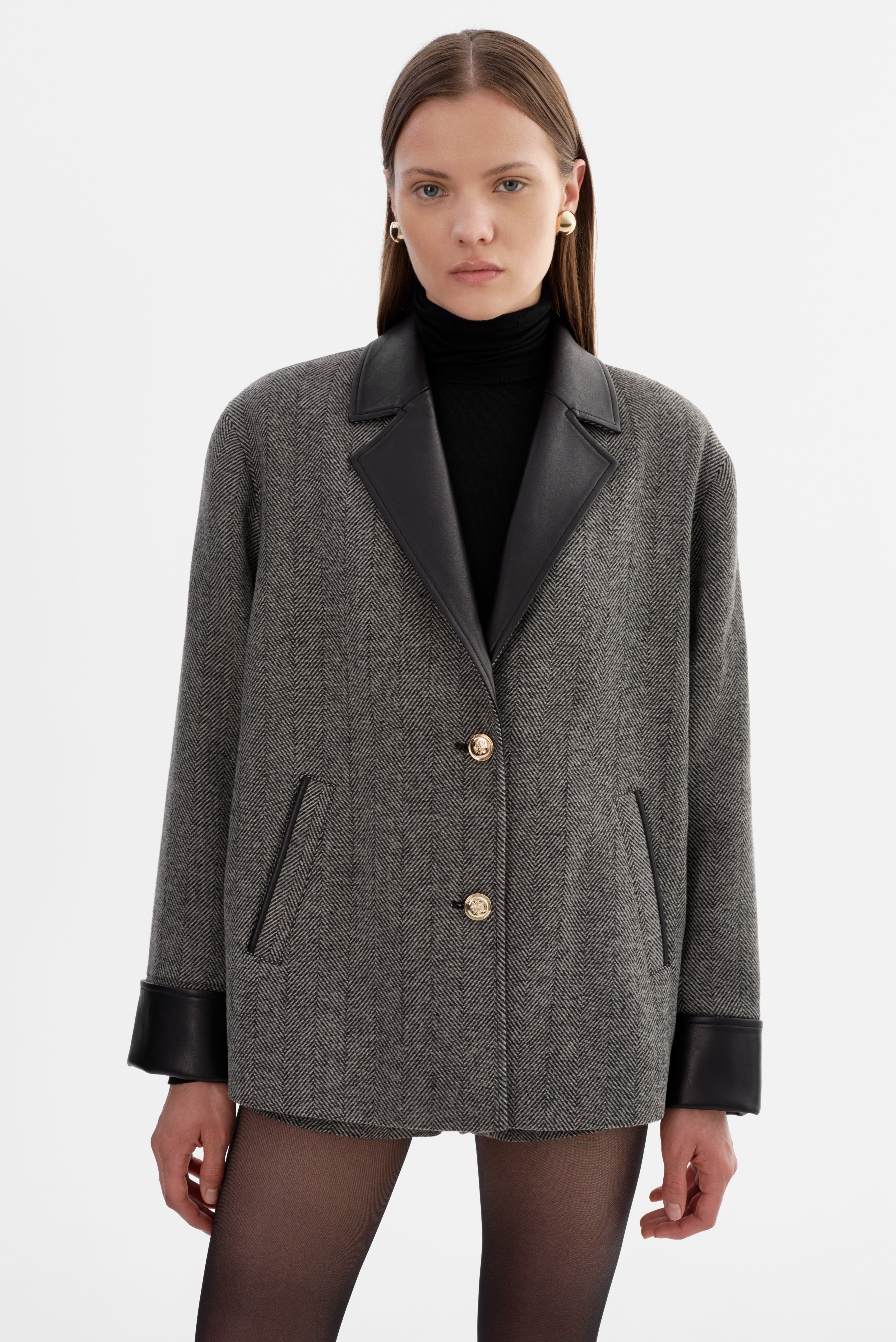 EVIE | Herringbone Blazer