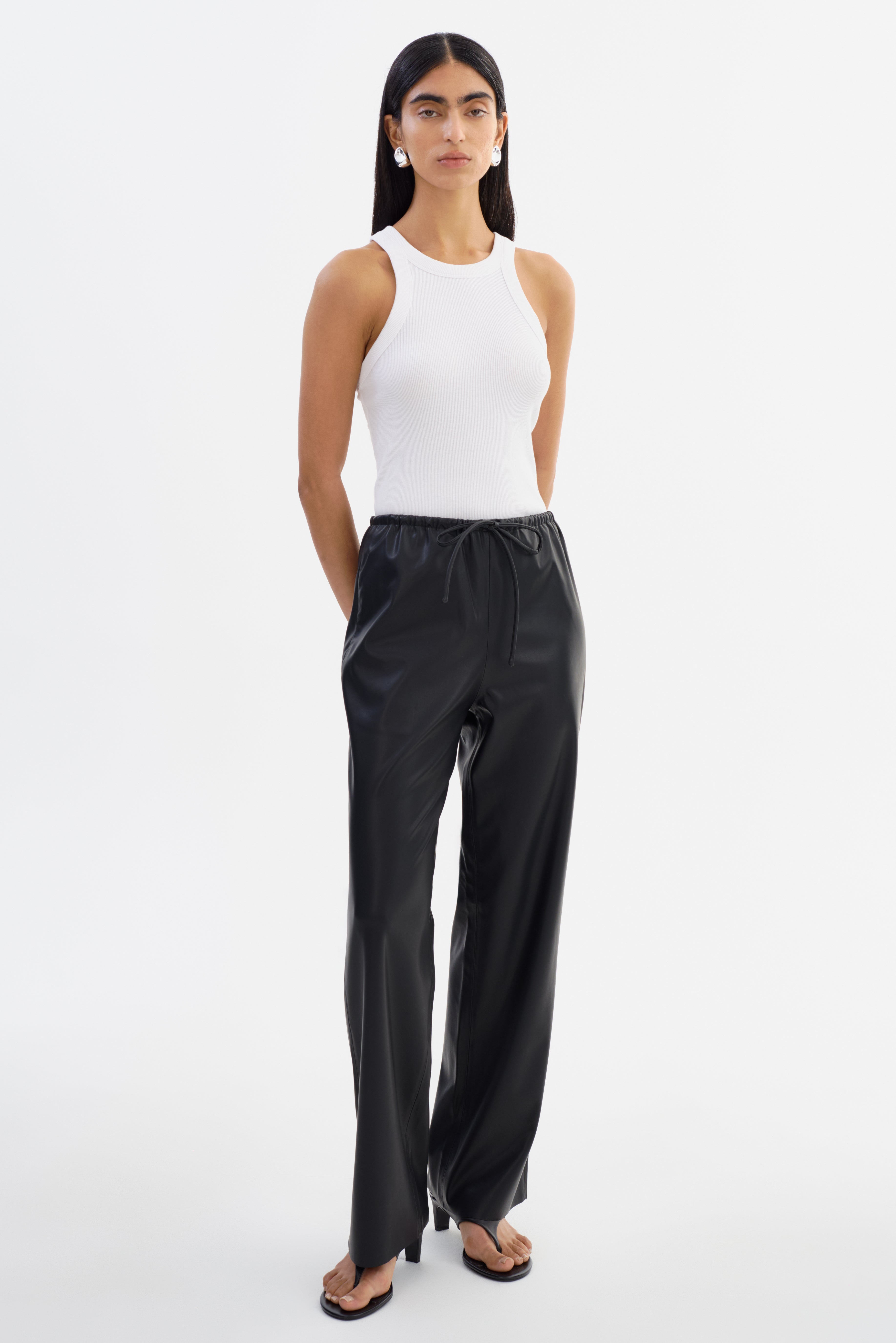 FAITH | Faux Leather Relaxed Pants