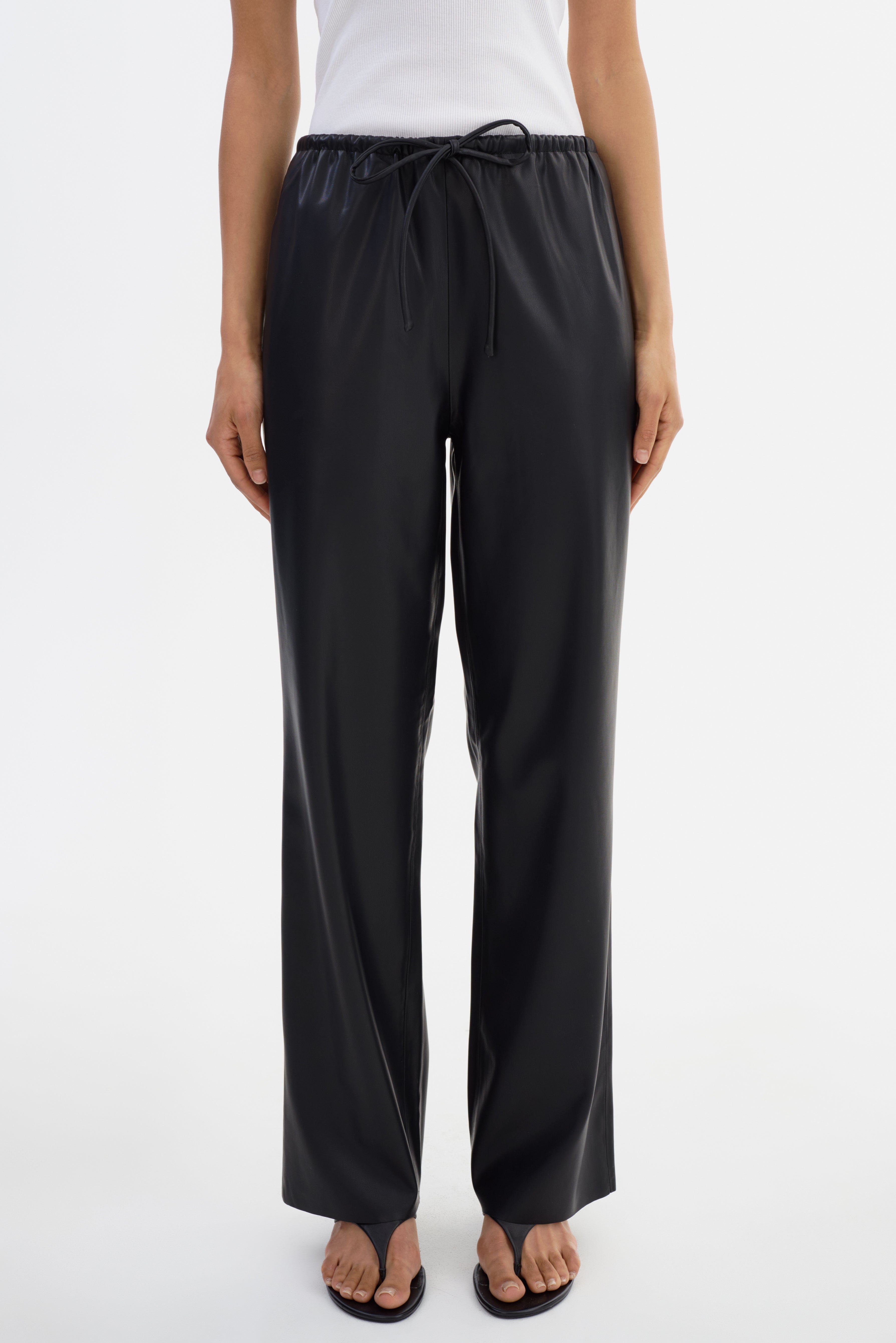 FAITH | Faux Leather Relaxed Pants