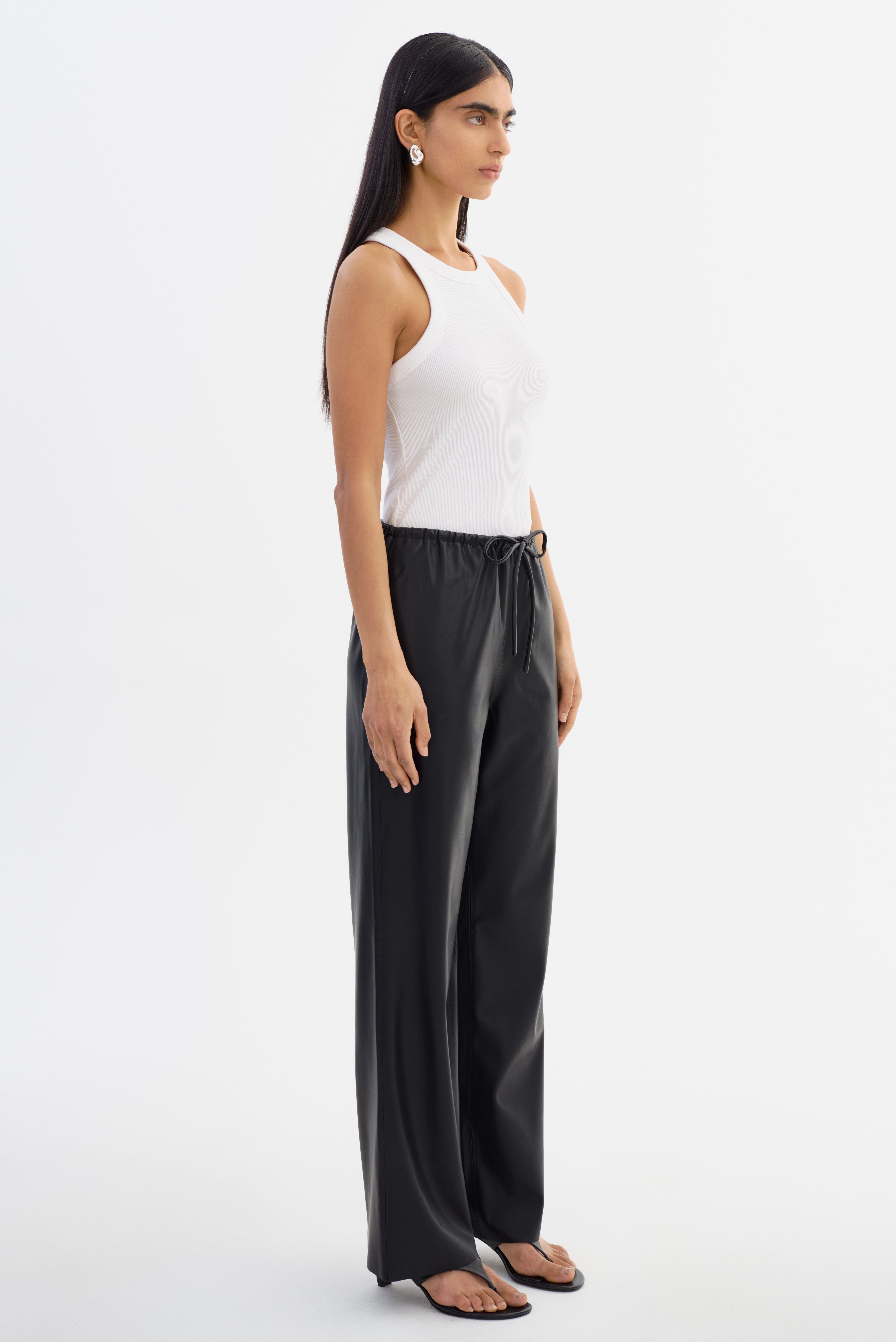 FAITH | Faux Leather Relaxed Pants