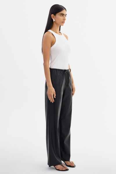 FAITH | Faux Leather Relaxed Pants