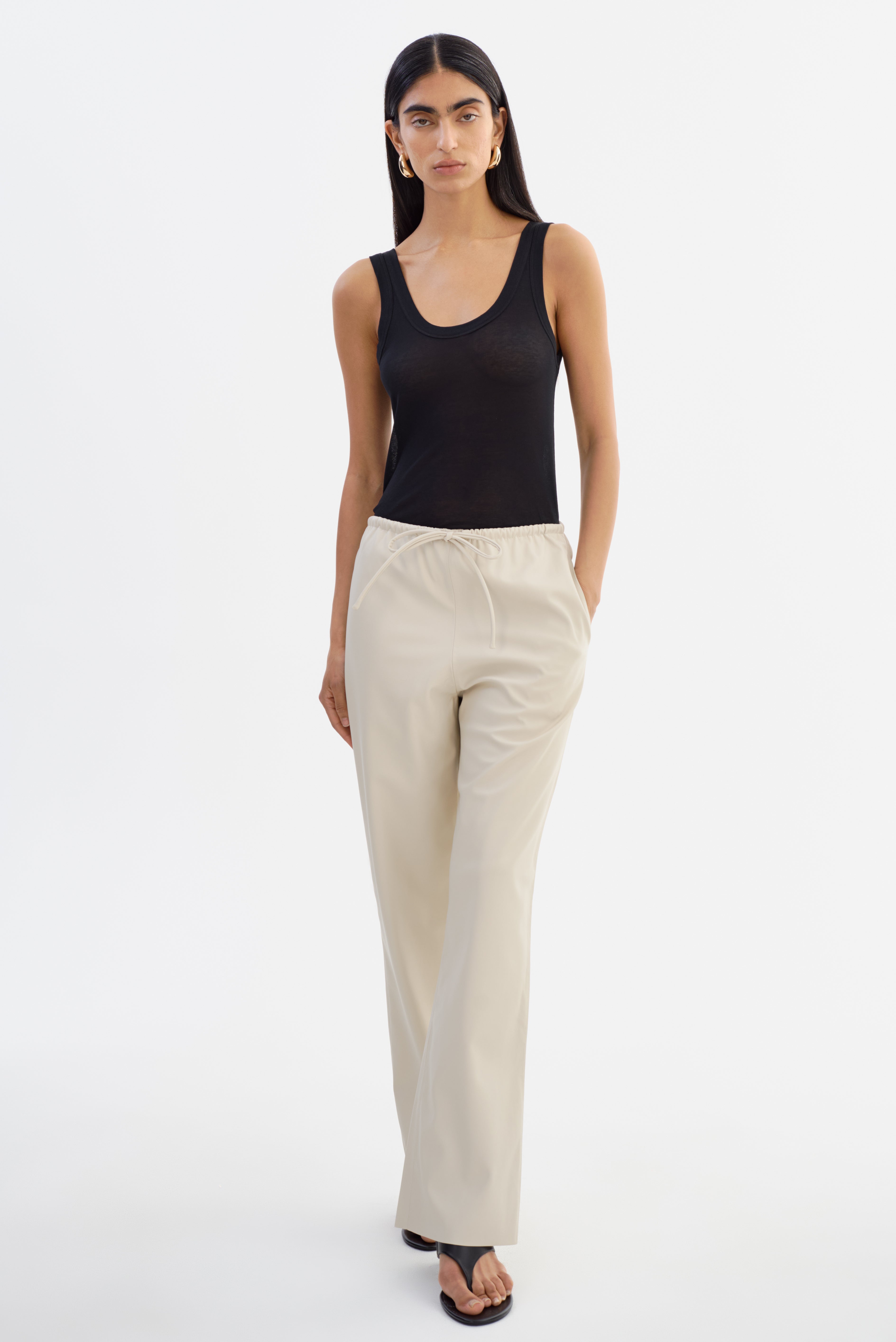 FAITH | Faux Leather Relaxed Pants