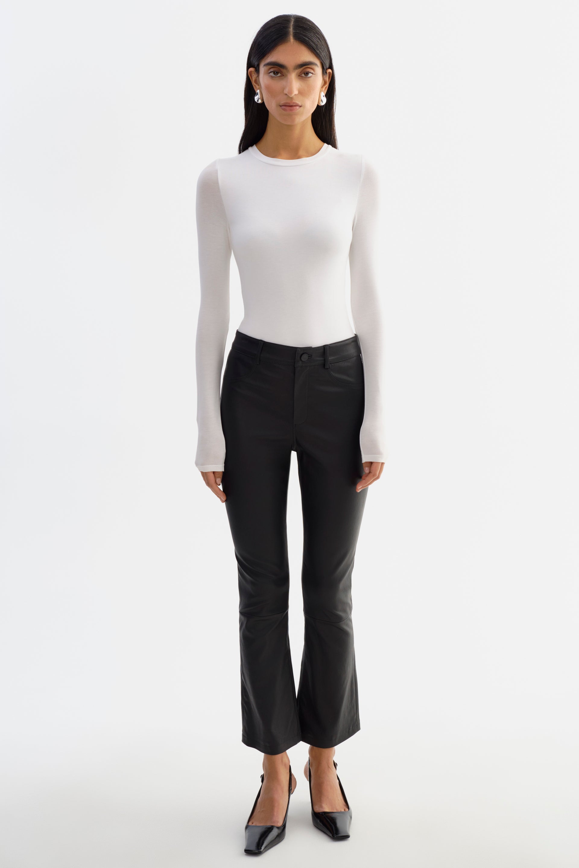 FARIS Stretch Leather Pants