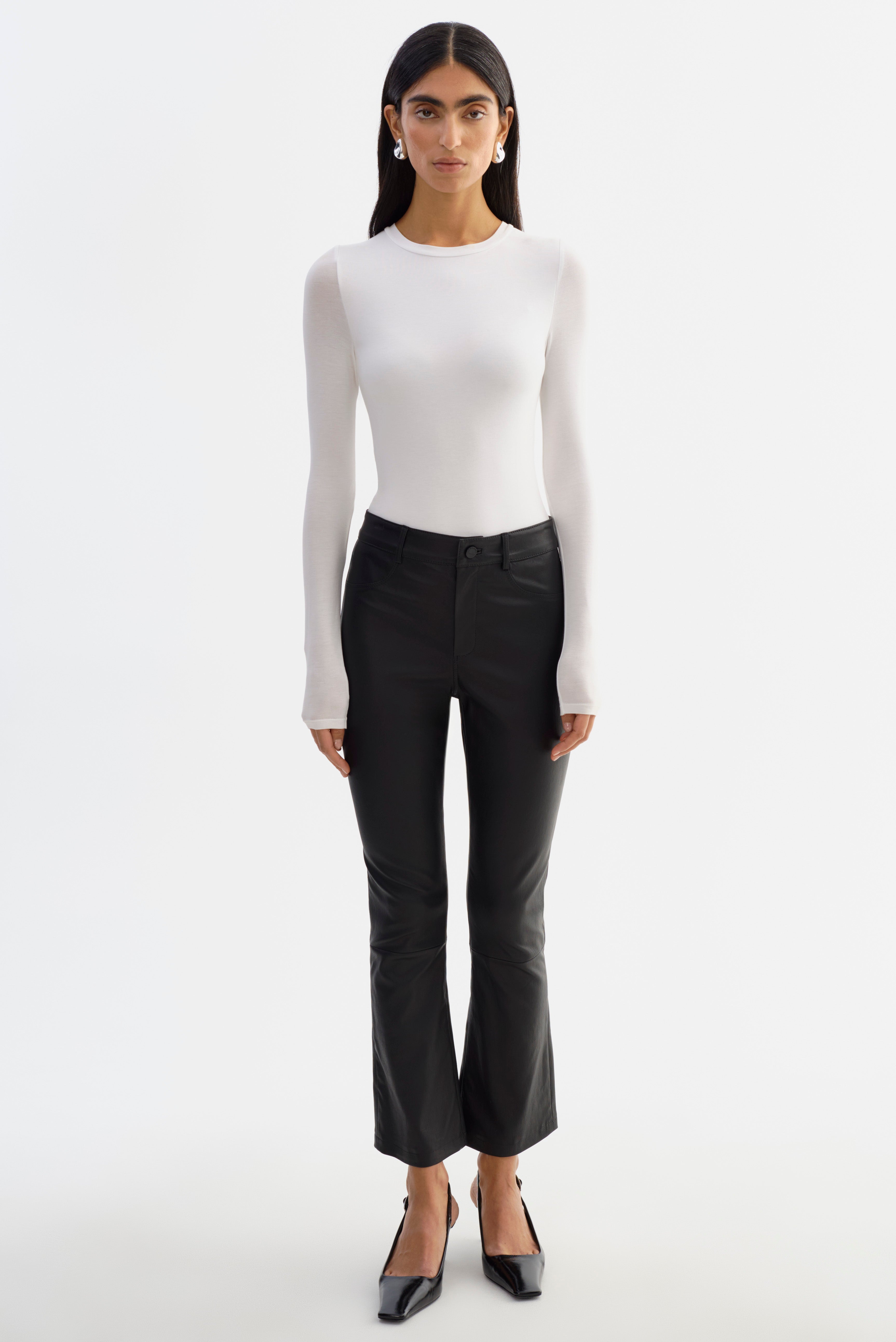 FARIS | Pantalon en cuir stretch