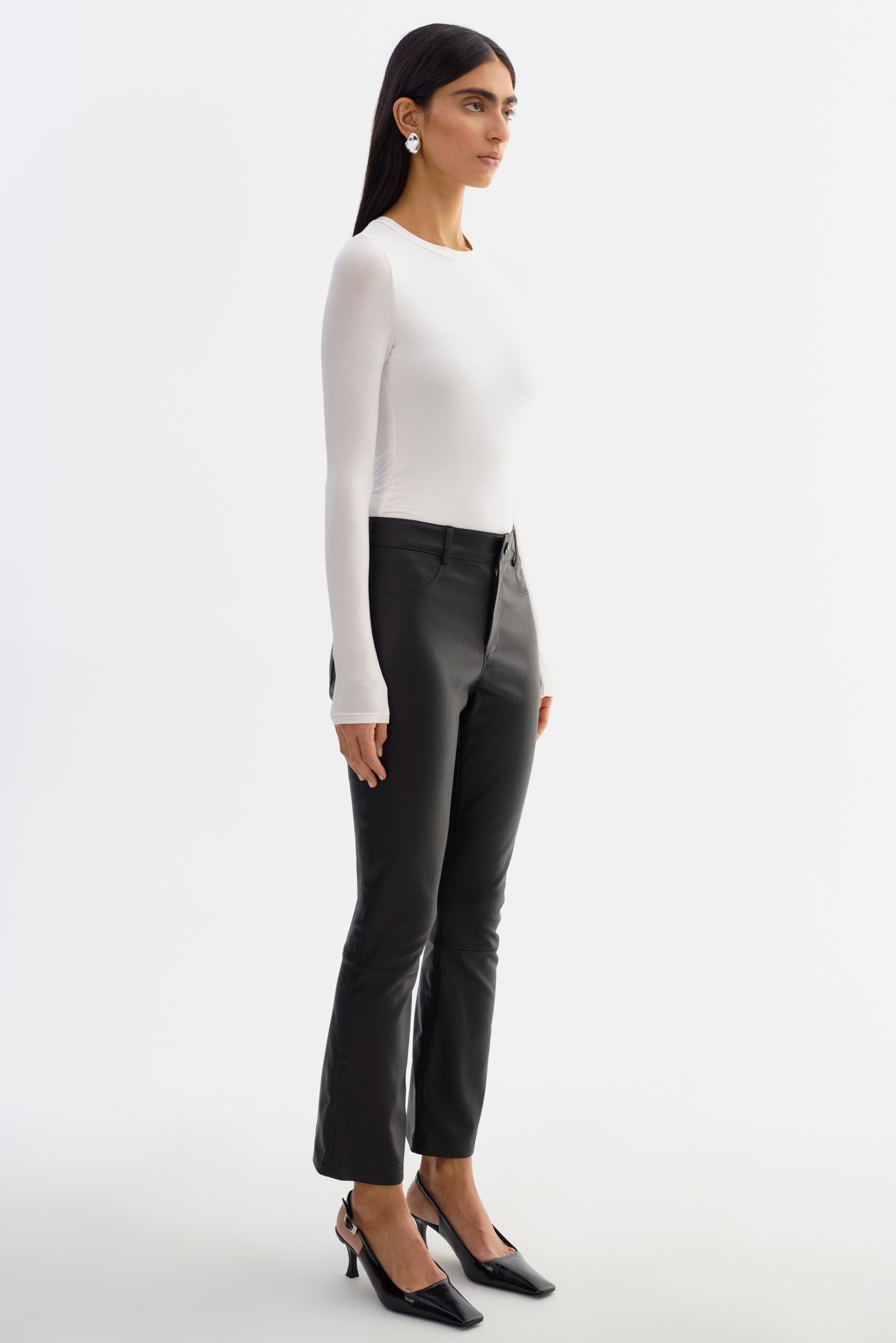 FARIS | Pantalon en cuir stretch