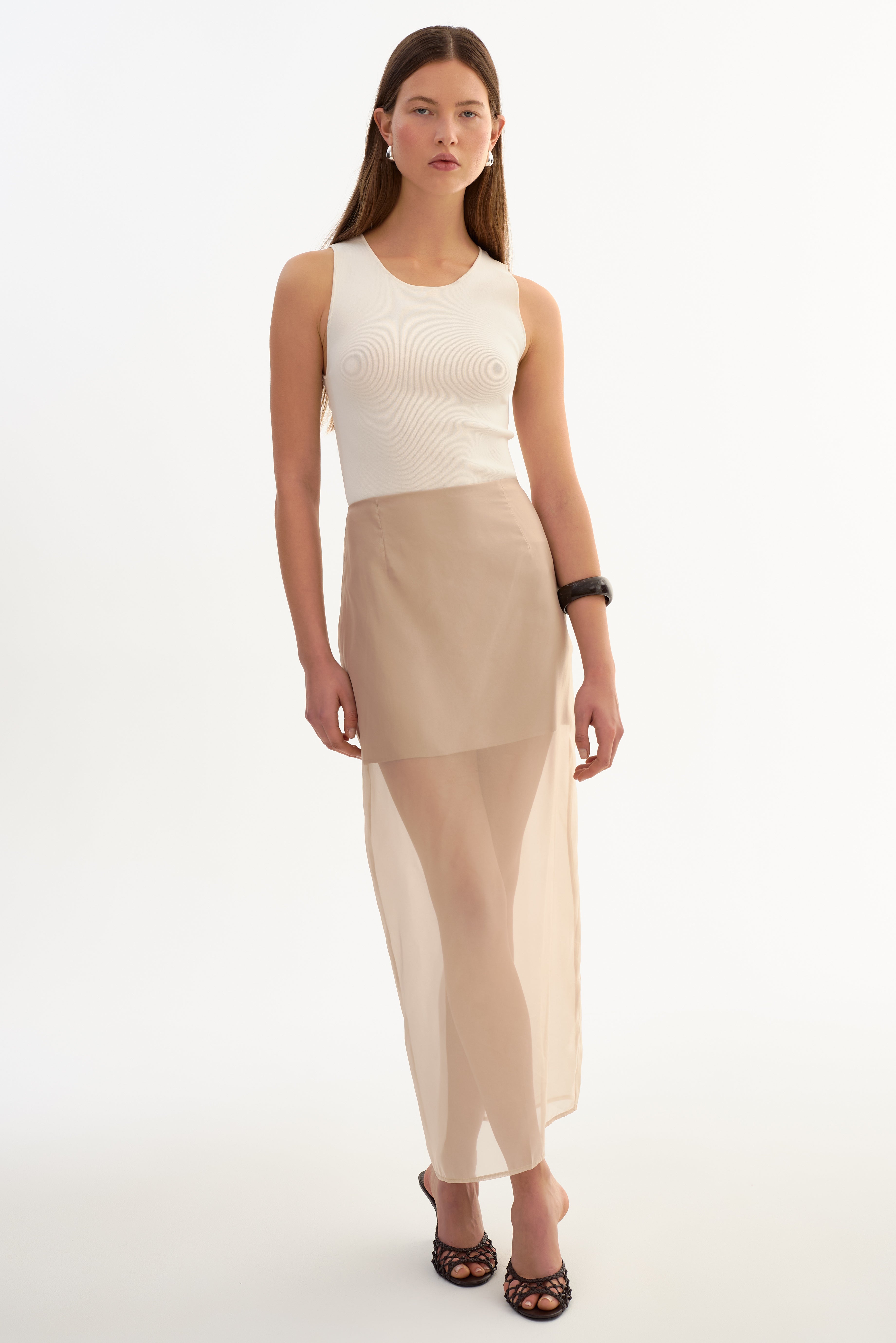 FARLEY | Jupe semi-transparente