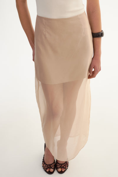 FARLEY | Sheer Organza Skirt